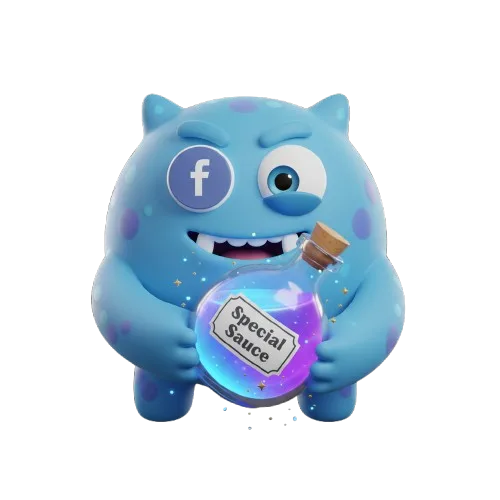 Engagement Monster holding the Special Sauce potion