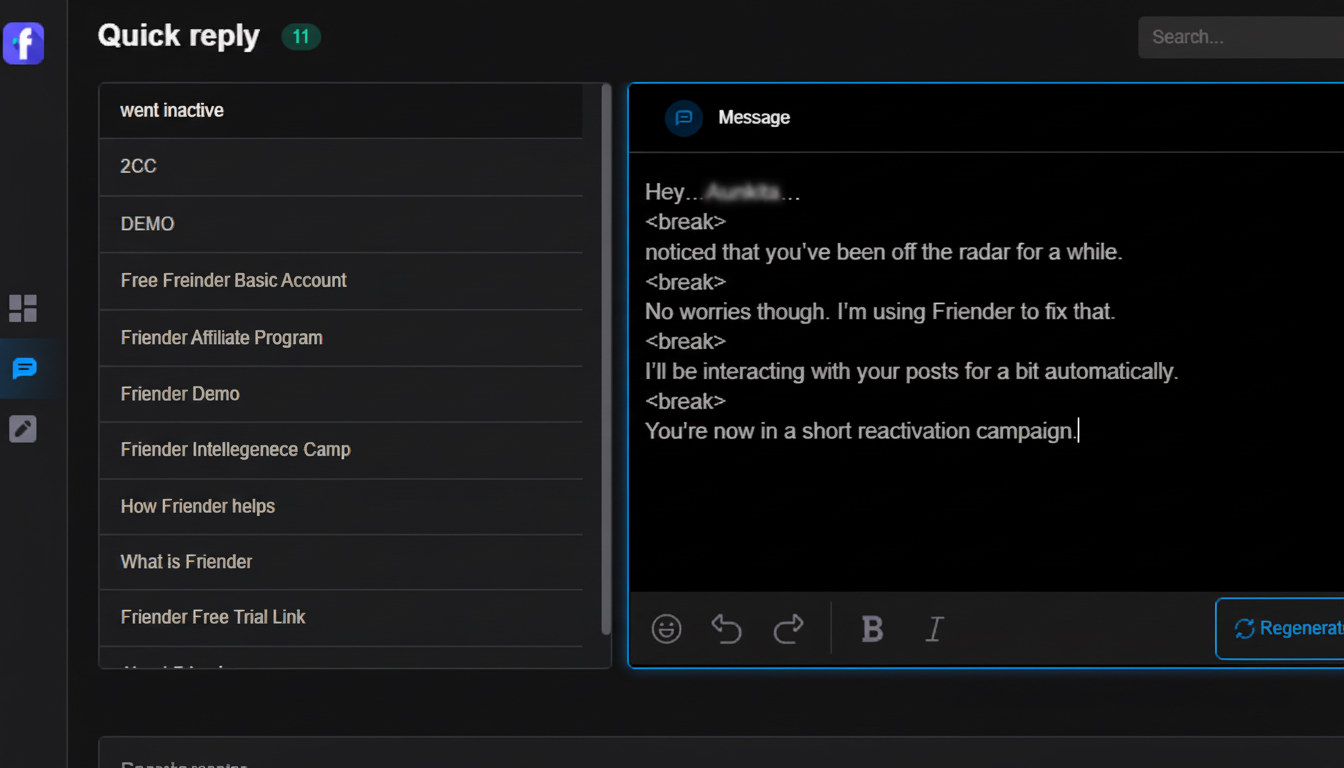 Quick Reply Templates